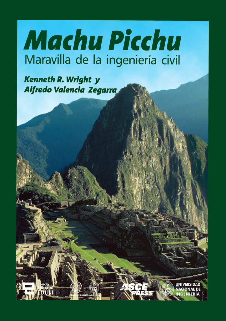 MACHU PICCHU - MARAVILLA DE LA INGENIERÍA CIVIL